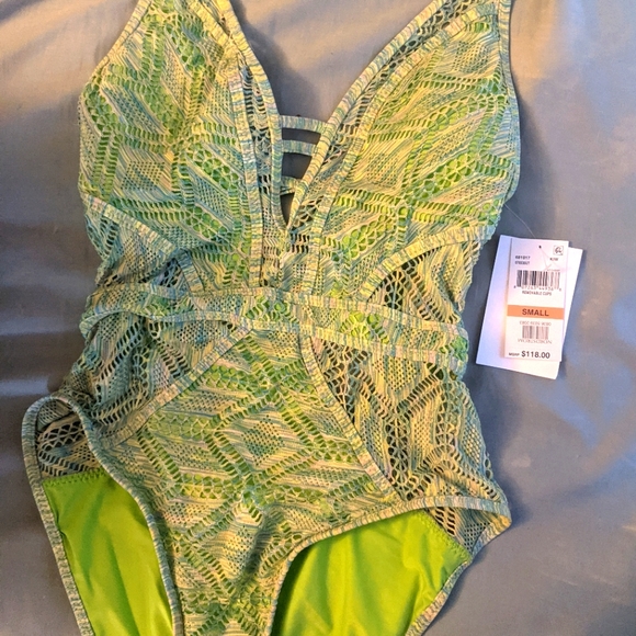 BECCA Swim Becca Swim Becca Show Tell Plunge One Piece Swim Poshmark